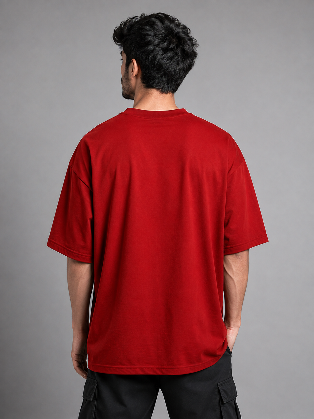 Trendyverse Prancing Stallion Legacy Oversized T-Shirt - Red