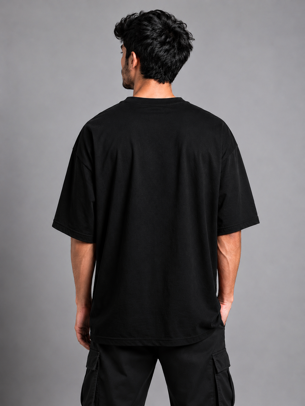 Trendyverse Prancing Stallion Legacy Oversized T-Shirt - Black