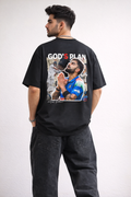 God’s Plan - Virat Kohli Oversized T-Shirt black
