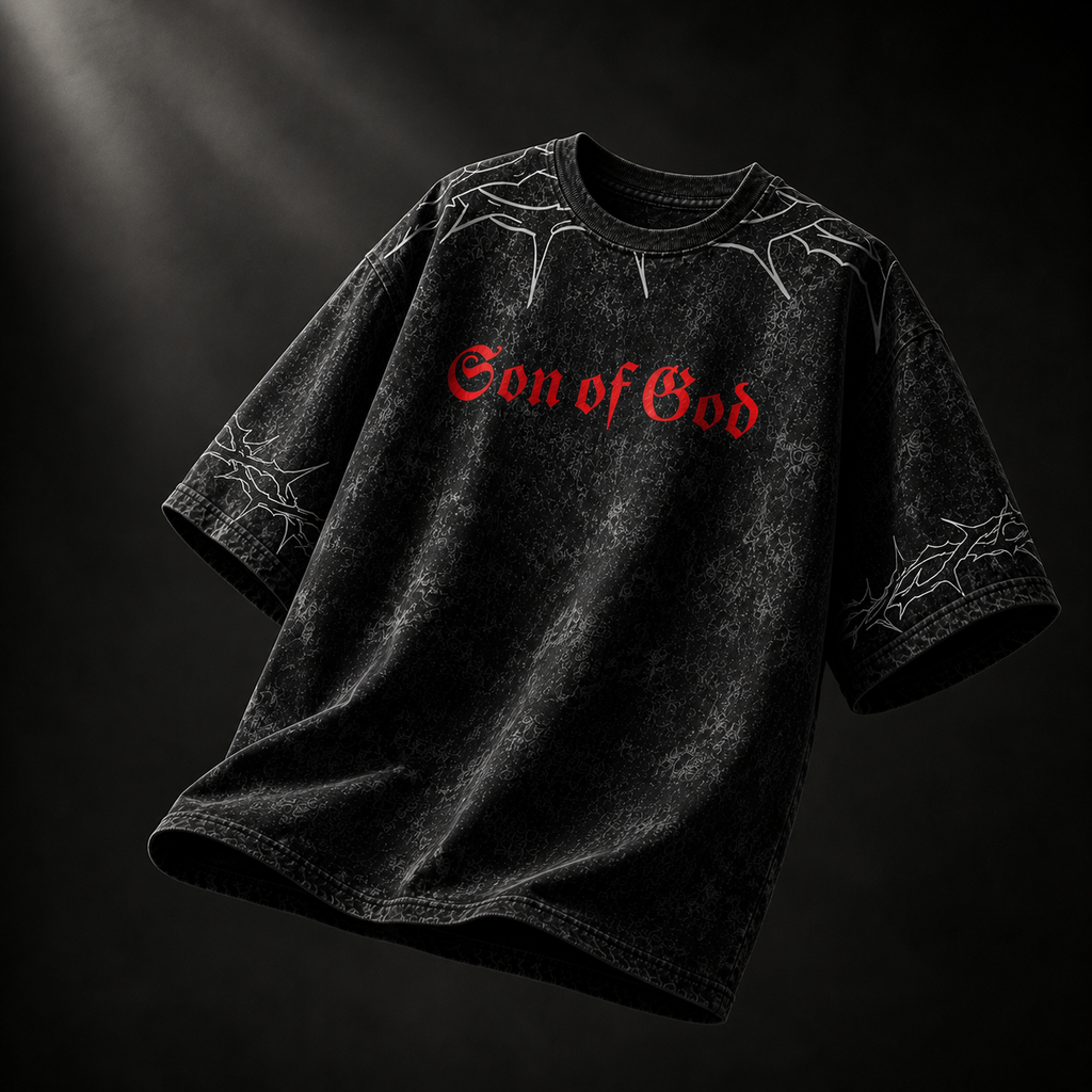 Son of god™ Lightning Wash Oversized Tee