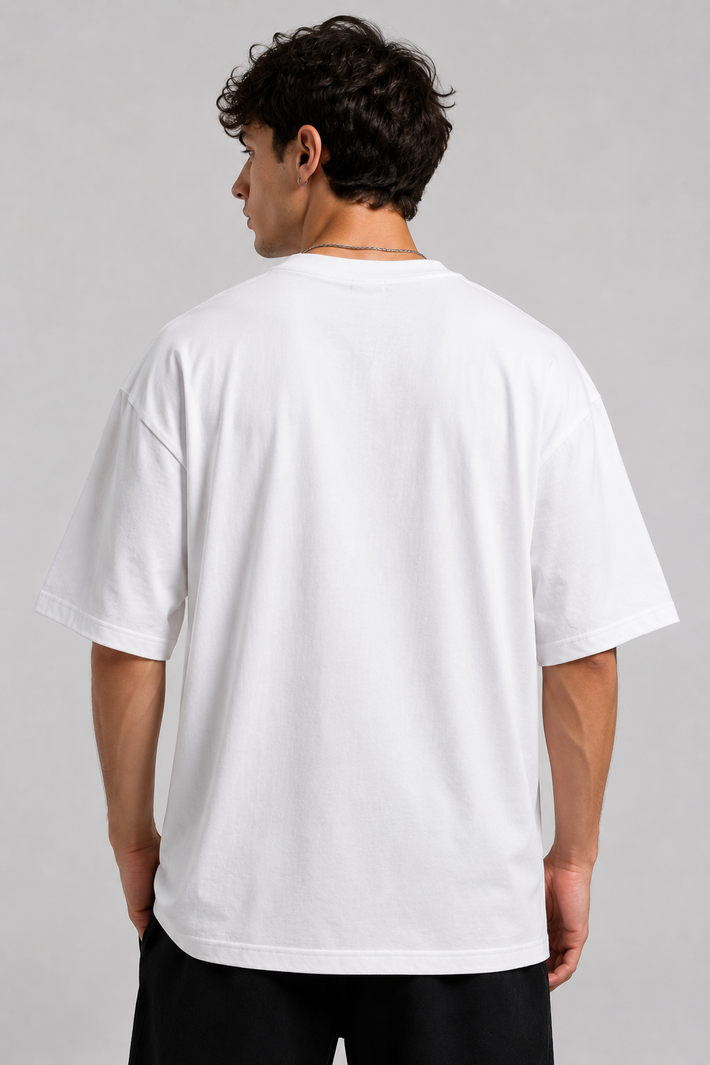 Spider Oversized T-Shirt – White | With Great Power Graphic Tee | Superhero Streetwear Unisex