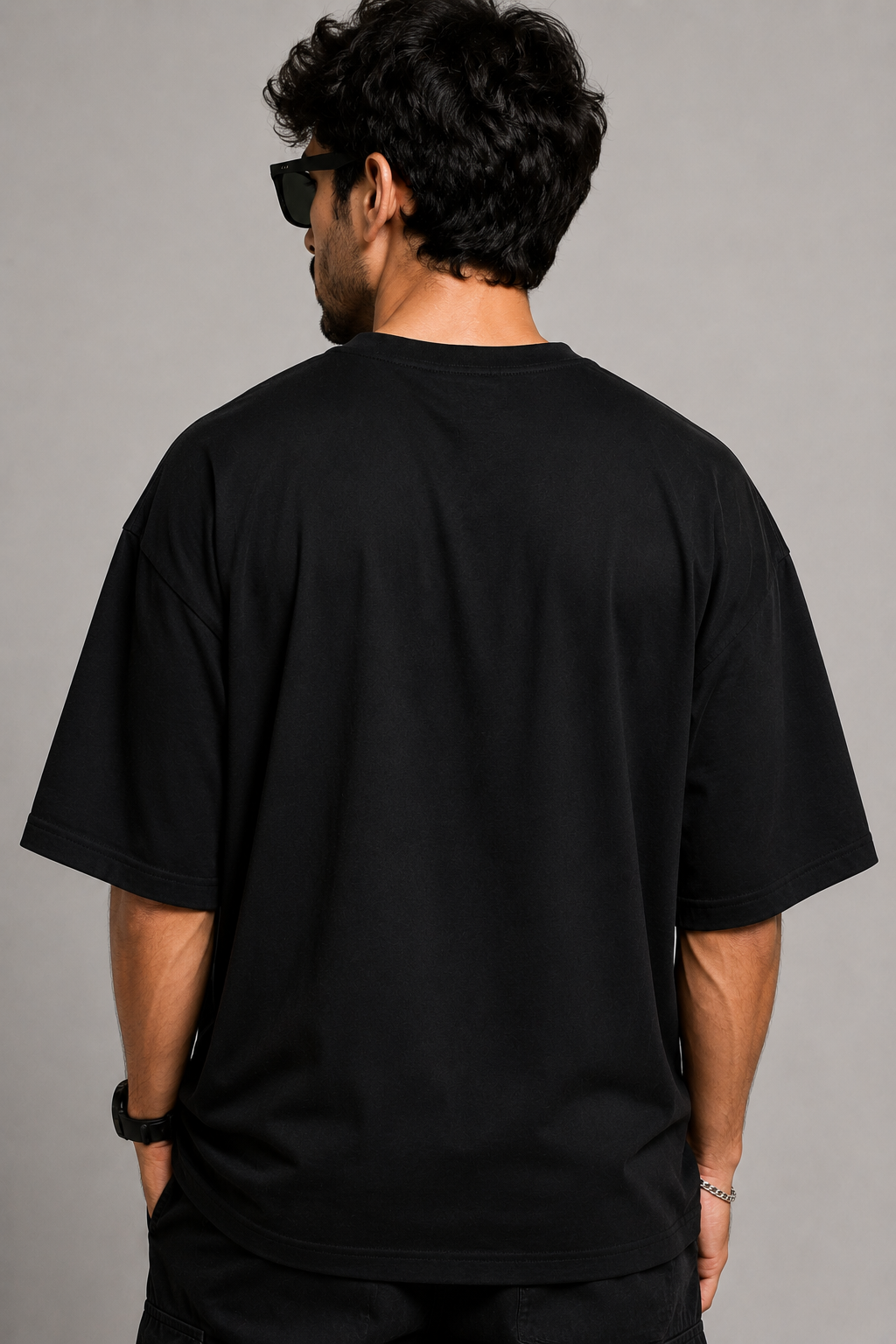 Spider-Man Oversized Black T-Shirt for Men – Minimal Spider Logo Marvel Streetwear Tee | Anime Graphic Tshirt