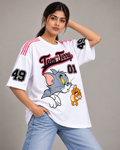 TOM & JERRY VARSITY 49 OVERSIZED T-SHIRT | TRENDYVERSE