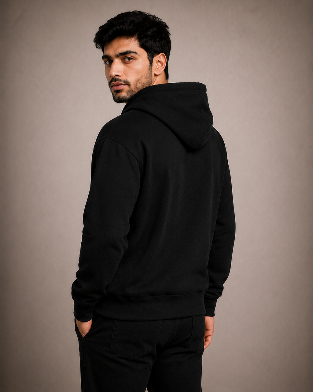 SPIDER WEB UNISEX ZIPPER HOODIE - BLACK | TRENDYVERSE