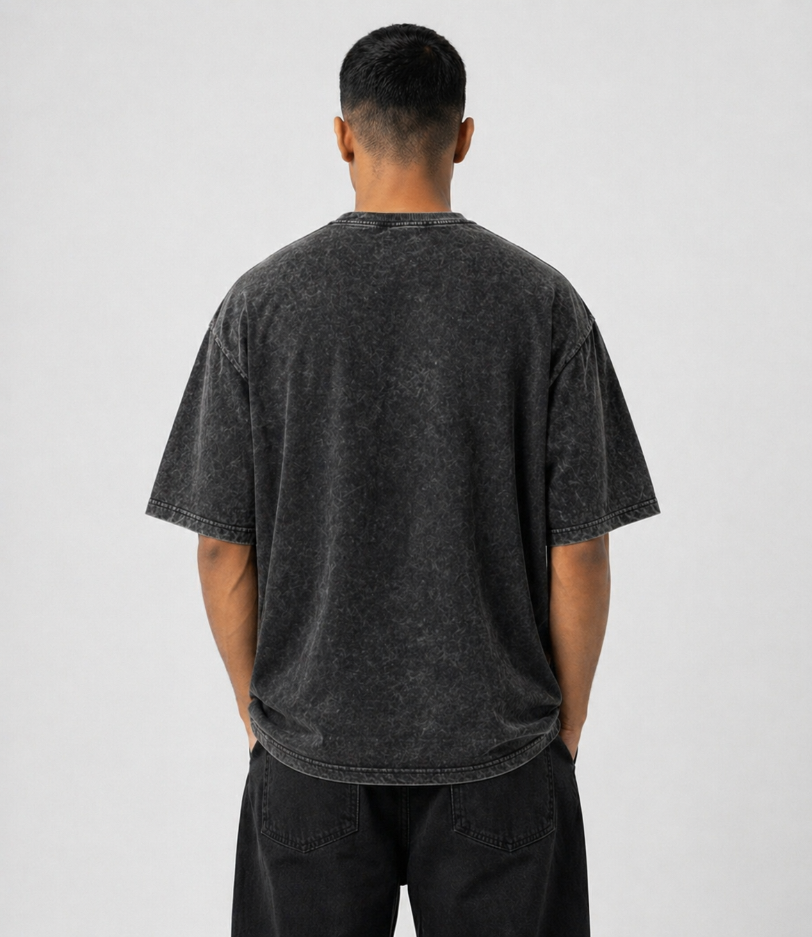 Batman Symbol Acid Wash Oversized T-Shirt – Premium Streetwear Essential