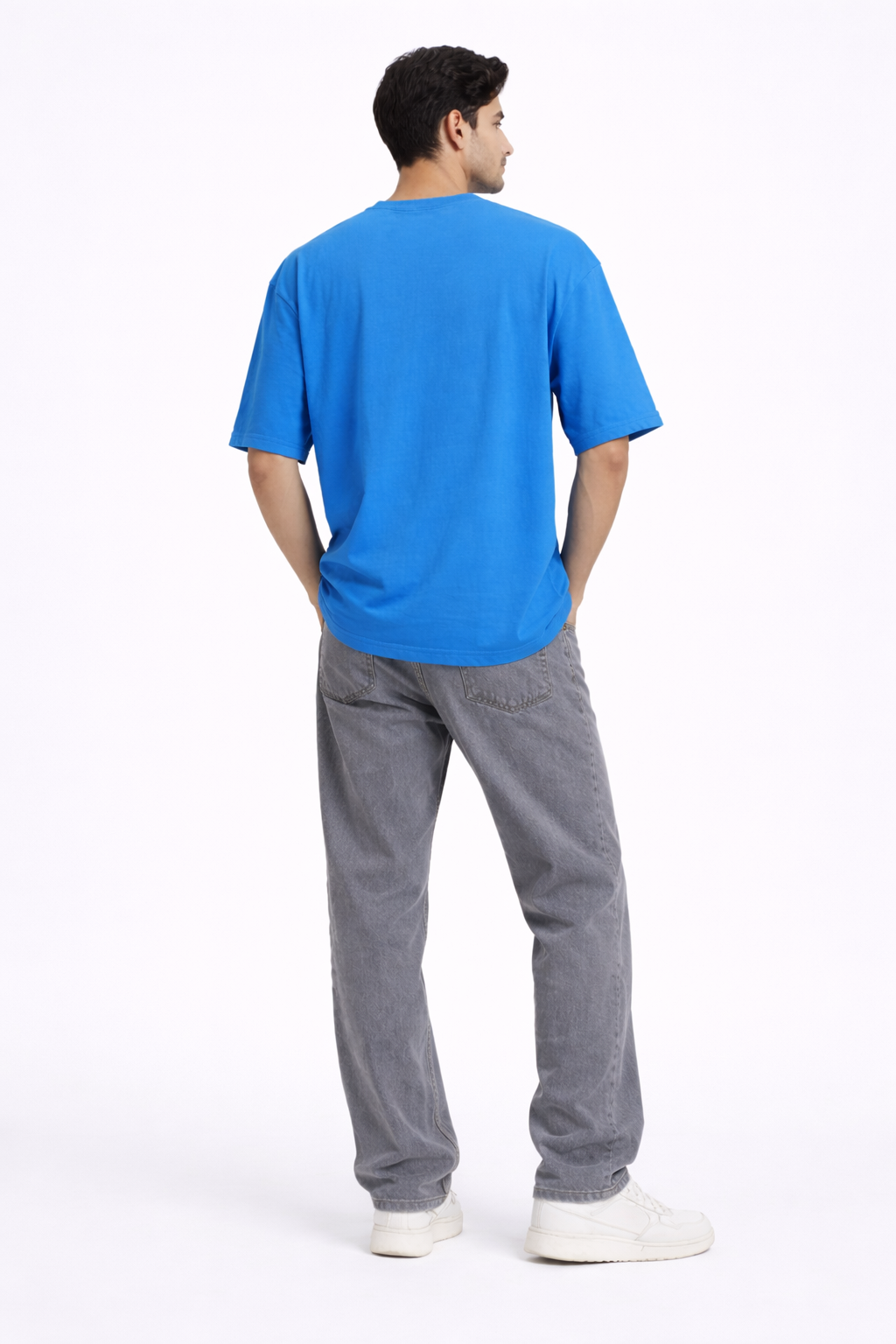 Aloha Tropical Oversized T-Shirt – Ocean Blue Summer Graphic Streetwear Tee