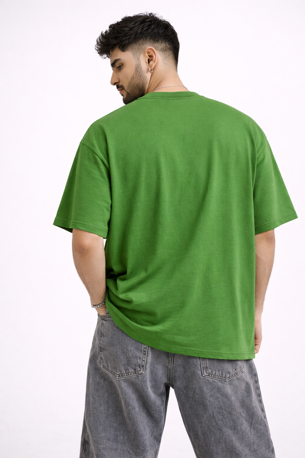 No No No Cat Oversized Unisex T-Shirt – Cute Graphic Streetwear Tee | Parrot Green
