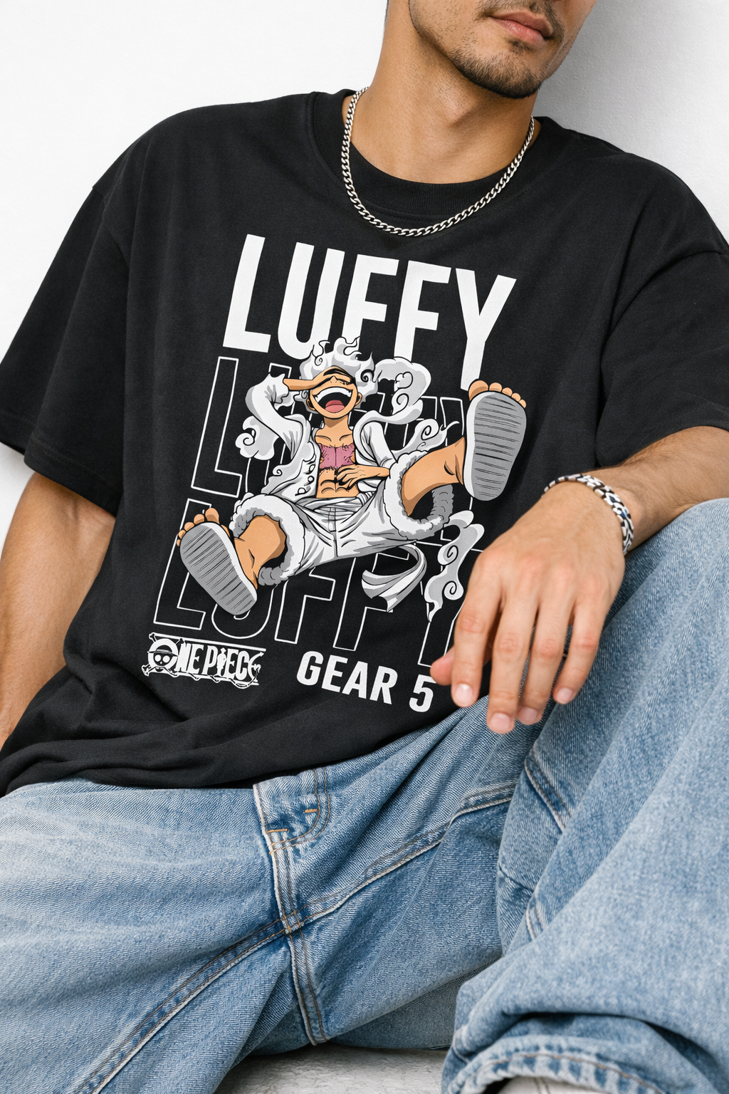 Luffy Gear 5 Oversized T-Shirt – Anime Streetwear Edition