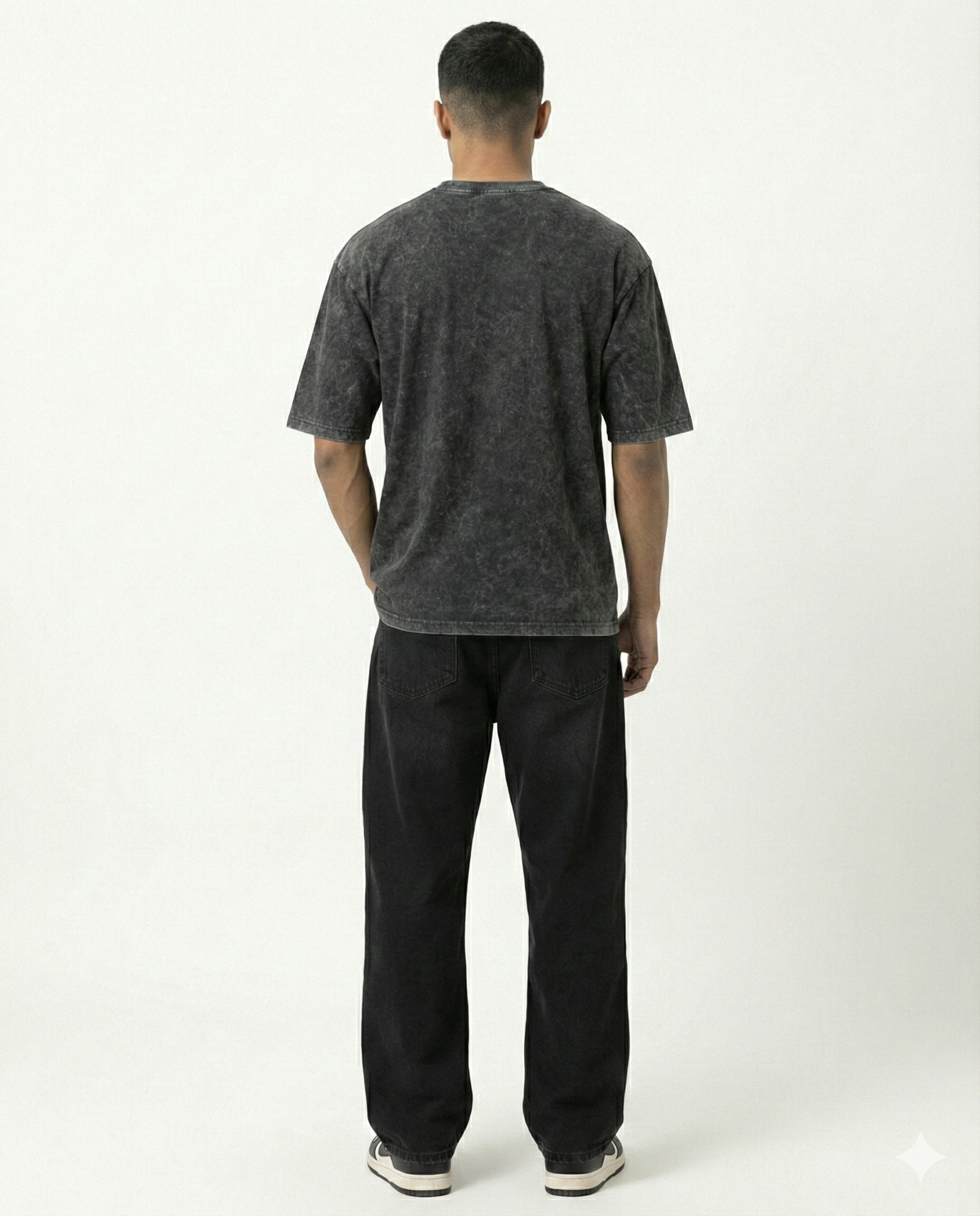 Batman Symbol Acid Wash Oversized T-Shirt – Premium Streetwear Essential