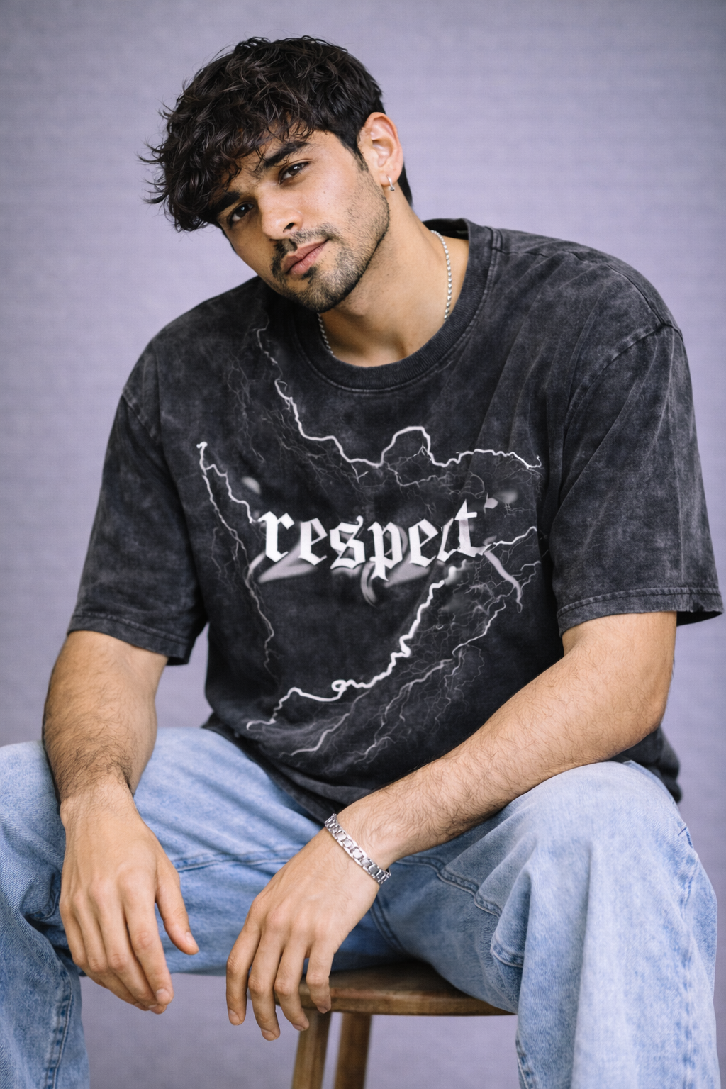 Respect Acid Wash Oversized T-Shirt – Premium Streetwear Fit