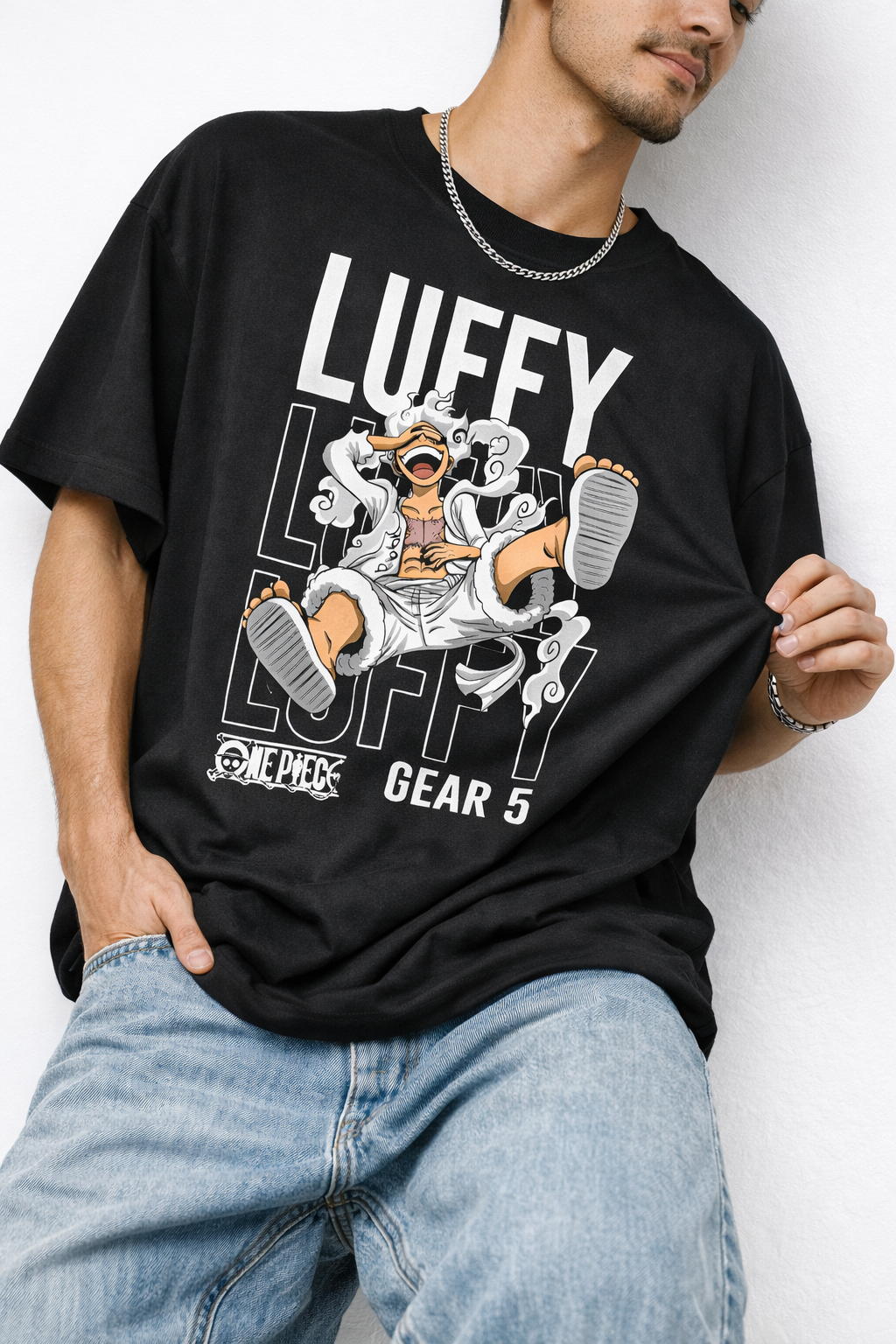 Luffy Gear 5 Oversized T-Shirt – Anime Streetwear Edition
