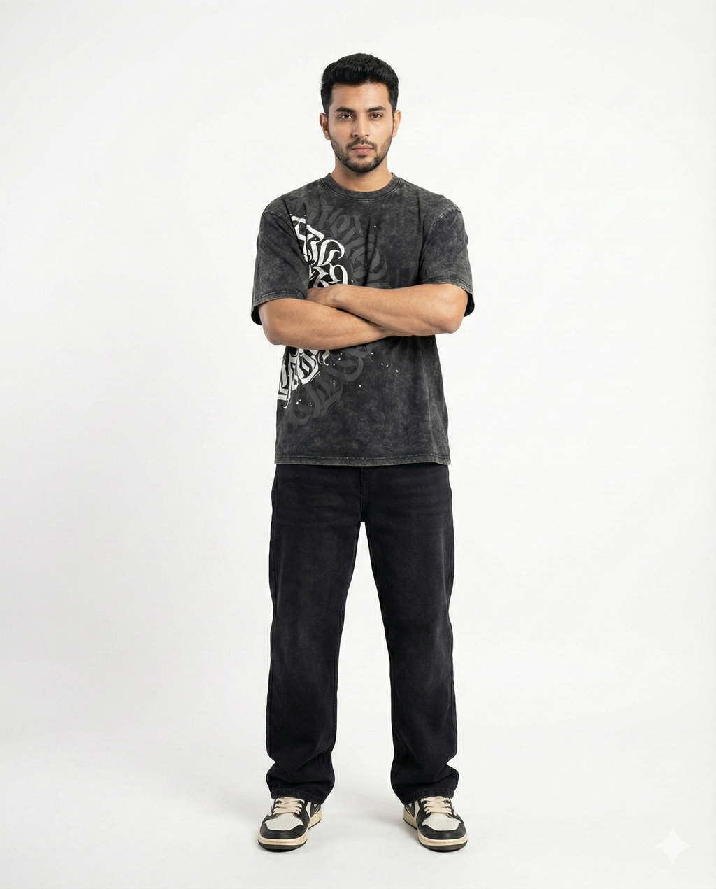 Acid Wash Oversized Graphic T-Shirt – Premium Streetwear Fit