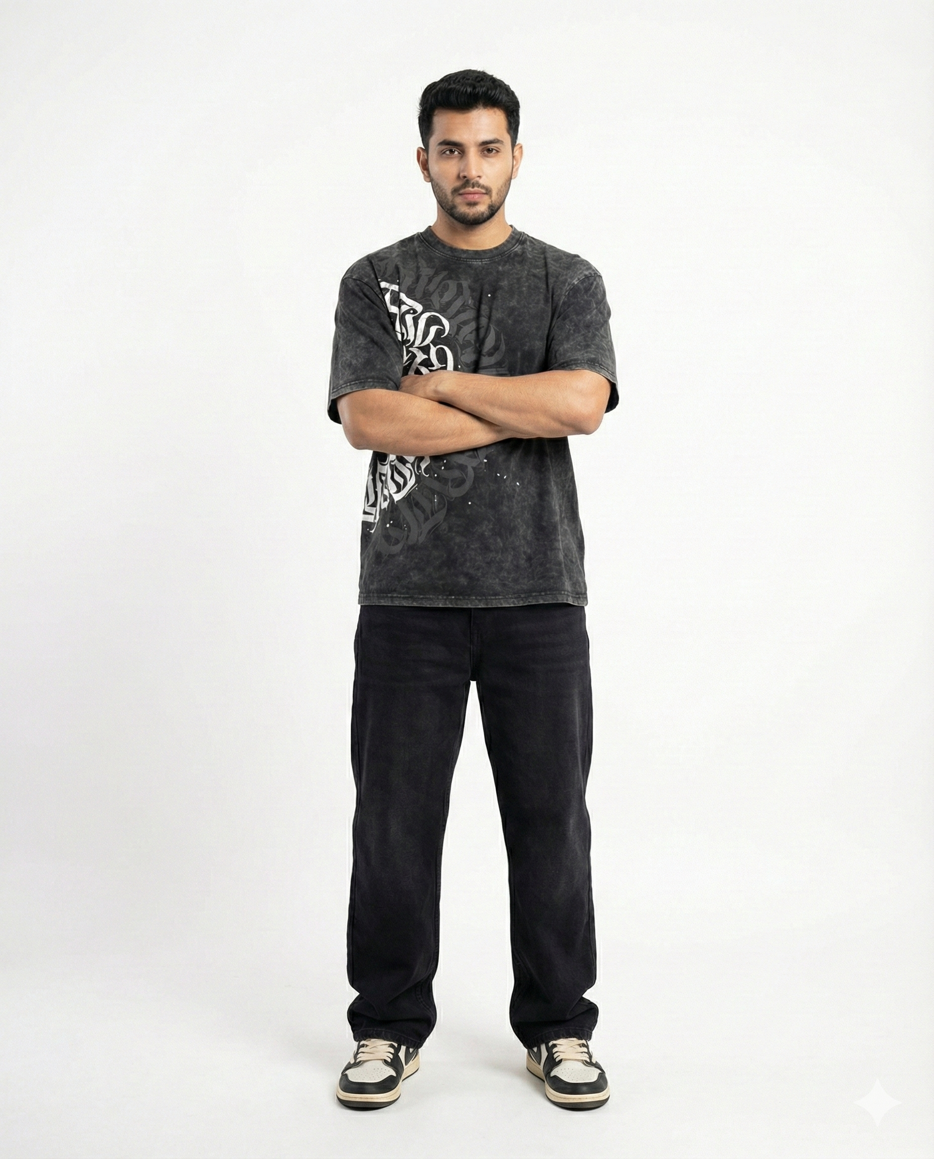 Acid Wash Oversized Graphic T-Shirt – Premium Streetwear Fit