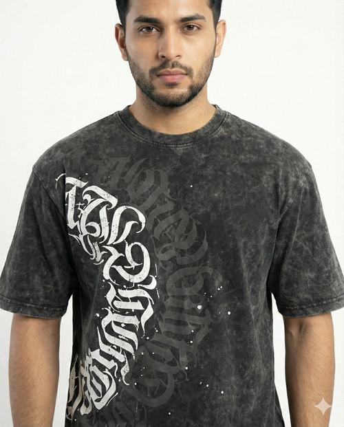Acid Wash Oversized Graphic T-Shirt – Premium Streetwear Fit
