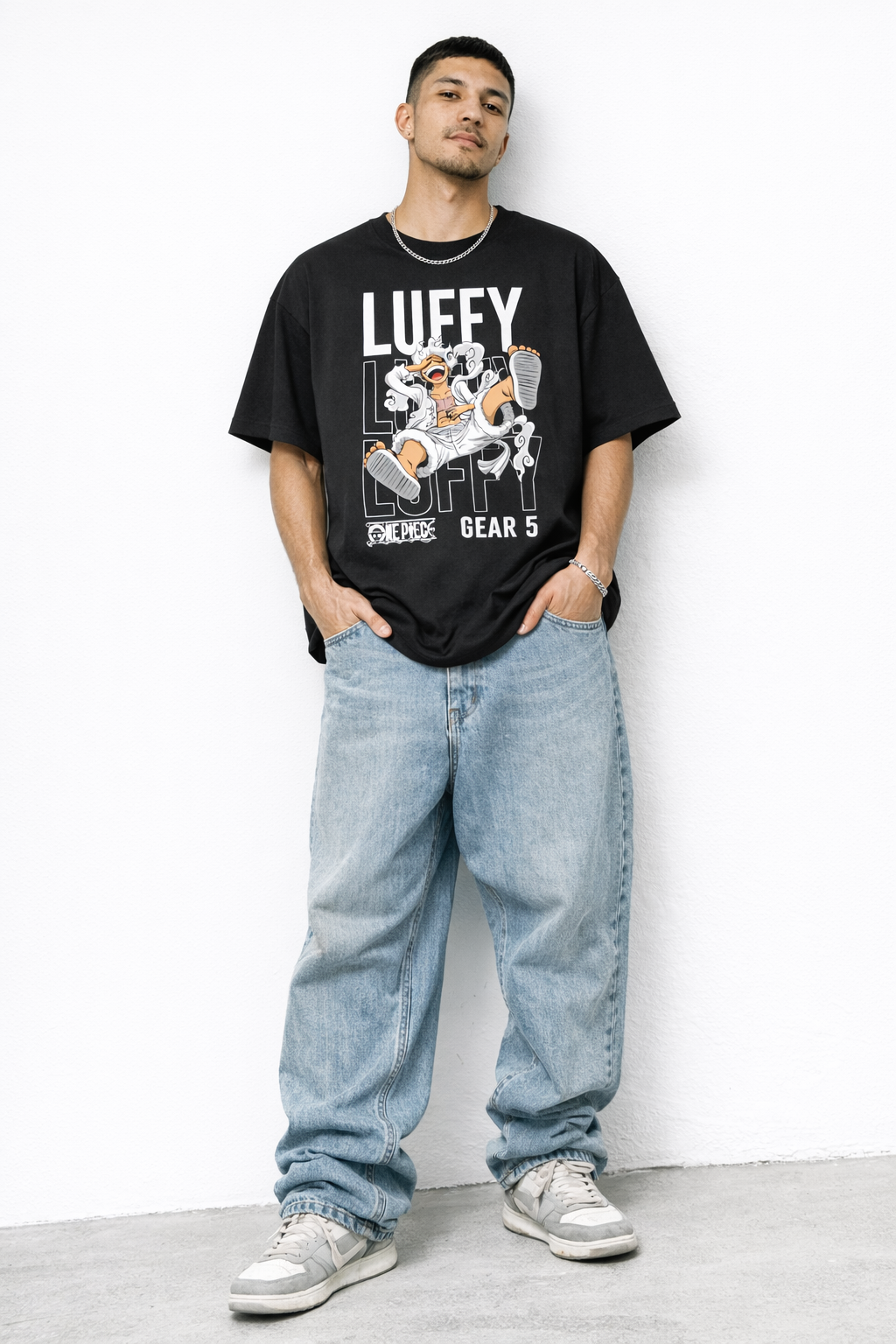 Luffy Gear 5 Oversized T-Shirt – Anime Streetwear Edition