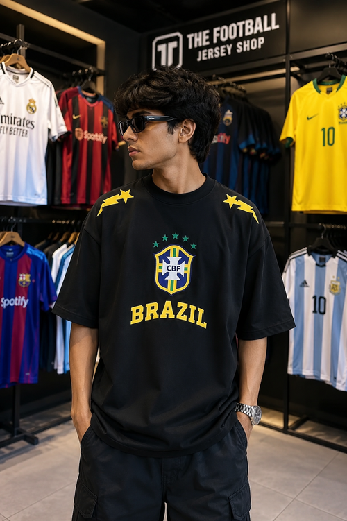 BRAZIL CREST FAN EDITION OVERSIZED T-SHIRT