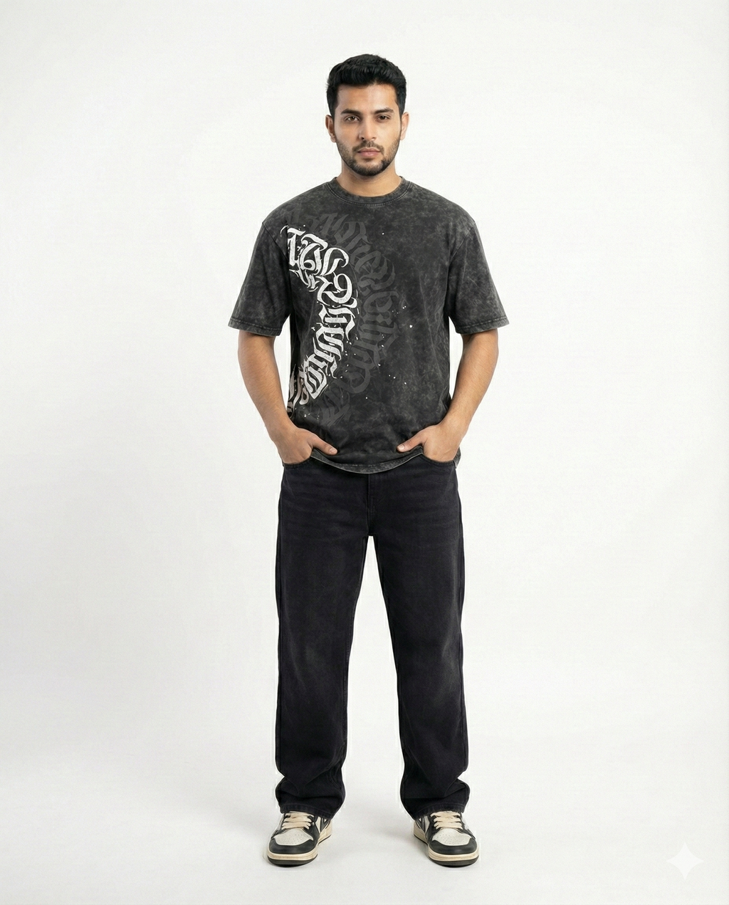 Acid Wash Oversized Graphic T-Shirt – Premium Streetwear Fit