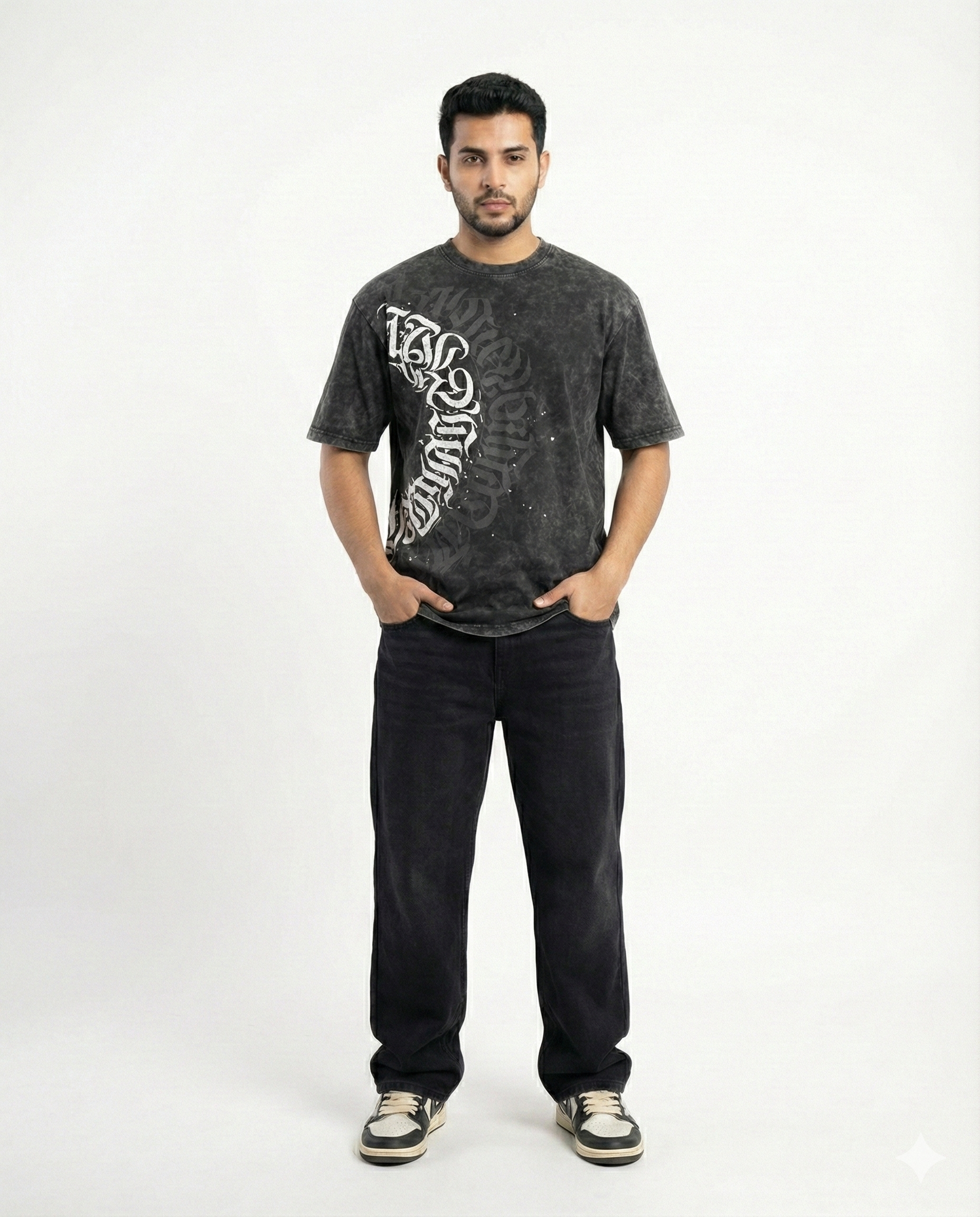Acid Wash Oversized Graphic T-Shirt – Premium Streetwear Fit
