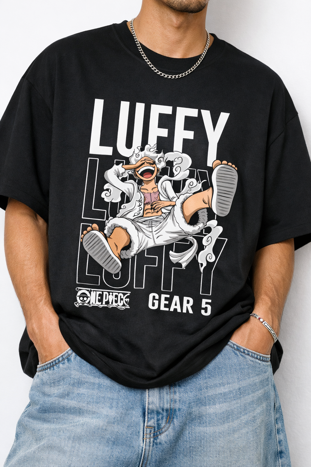 Luffy Gear 5 Oversized T-Shirt – Anime Streetwear Edition