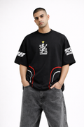 RCB Oversized Fan T-Shirt – Black | Unisex Royal Streetwear Tee Black